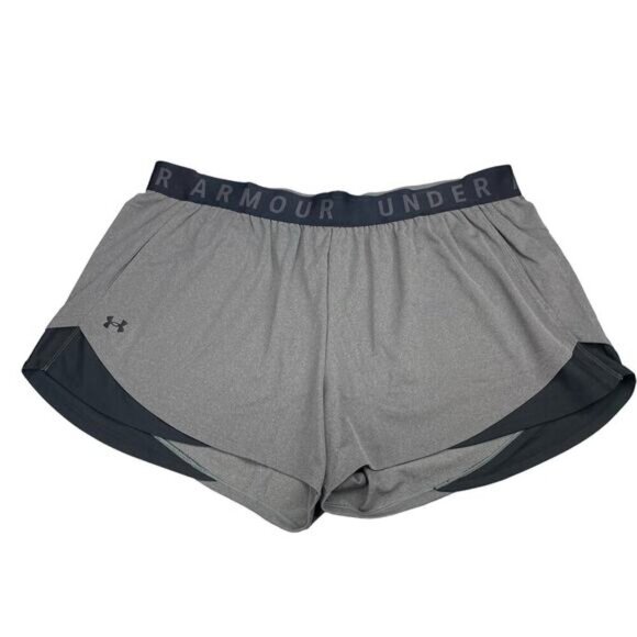NWT UNDER ARMOUR Women's Play Up 3.0 Shorts Sz 3X Plus Size Gray - Picture 6 of 12